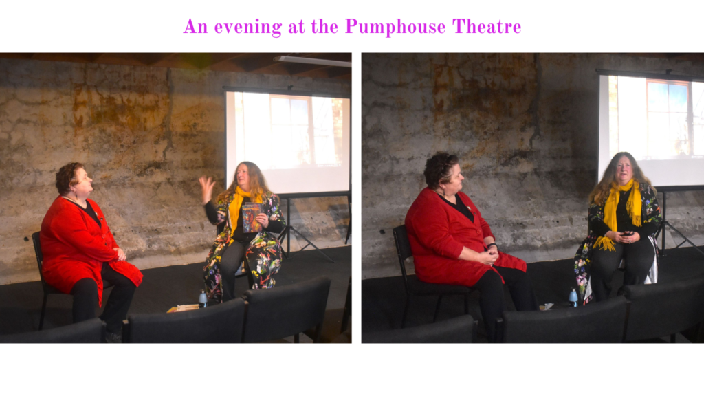 An evening of poetry at the Pumphouse Theatre with the brilliant host Mags Delaney.