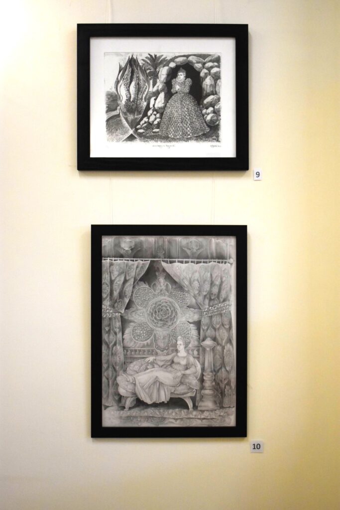 The art exhibition opening