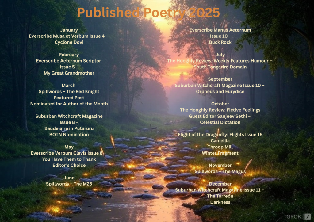 Published Poetry 2025